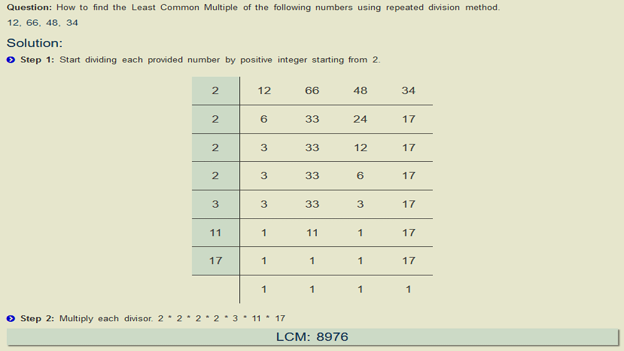 step-by-step-least-common-multiplier-calculator